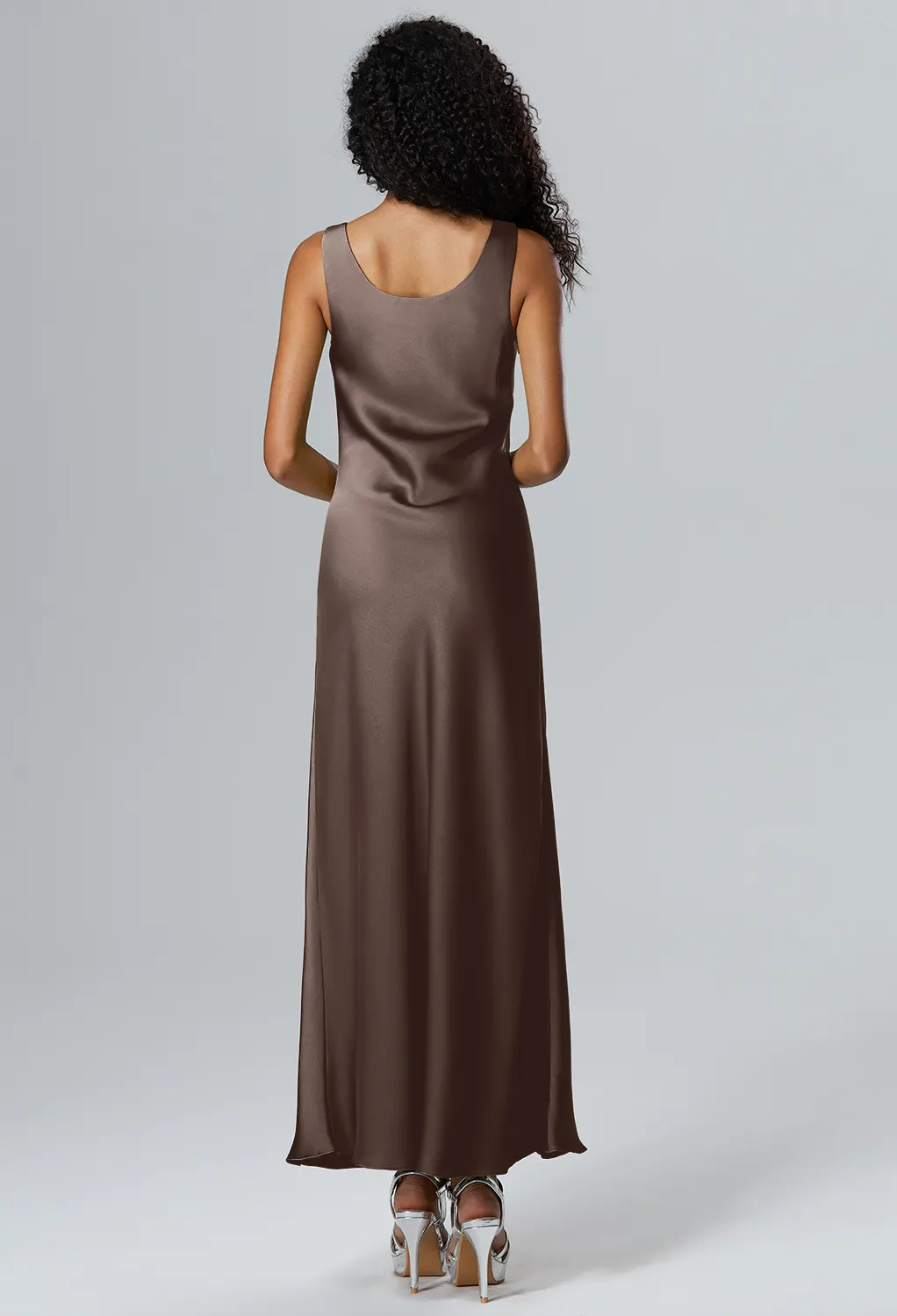 AW Ottilie Seal Brown  Wedding Guest Dresses